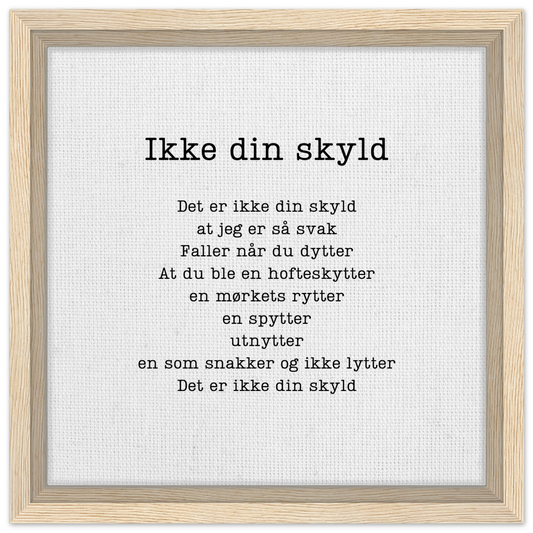 Ikke din skyld